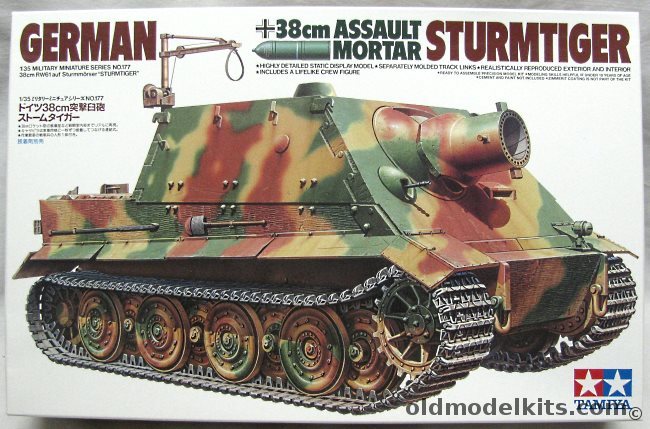 Tamiya 1/35 Sturmtiger 38cm Assault Mortar, MM177 plastic model kit